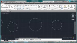 Как нарисовать полилинию, круг, прямоугольник, дугу в АвтоКАДе