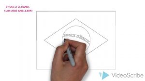 How to Draw a Brazilian flag / Как нарисовать Флаг Бразилии