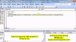 Advanced Excel Tutorial - Interactive Functions (MSGBOX)