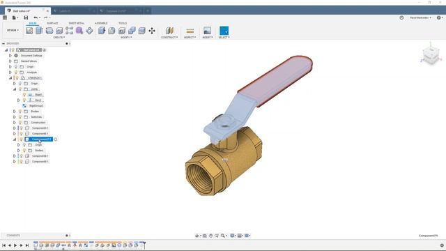 Выбор всех соединений компонента во Fusion 360 - Выпуск #220