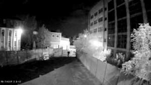 Ночная запись запись с камеры Praxis PB-7143 IP2.8-12
