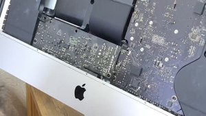Не включается после перепада напряжения iMac 21 Mid 2017 A1418 процессор сгорел диагностика