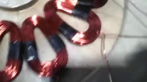 Намотка катушек - статор дискового генератора