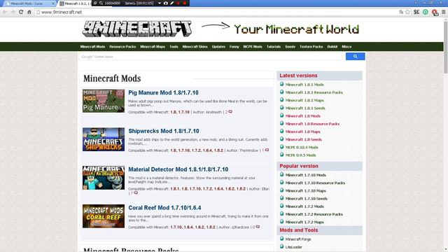 Где взять самые лучшие и последние версии модов для игры майнкрафт! смотреть онлайн