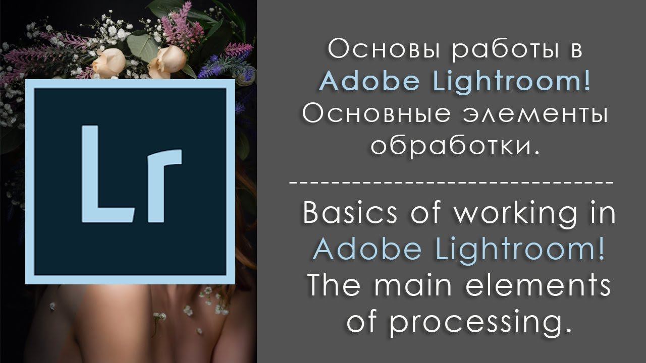 Основы работы в Adobe Lightroom! Основные элементы управления.