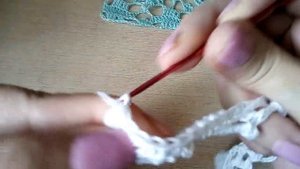 Очень красивый ажурный узор крючком..mp4