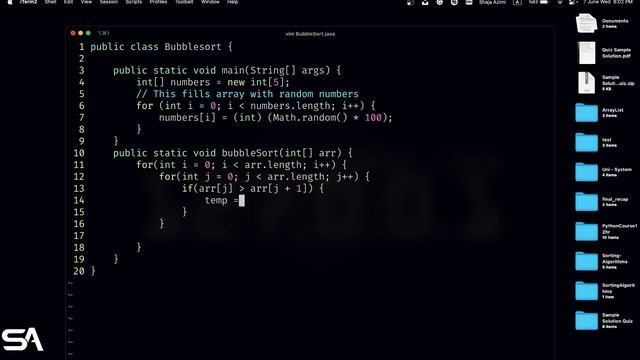 Sorting Algorithms in Java | BubbleSort | ASMR смотреть онлайн