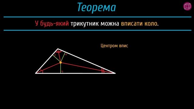 Коло, вписане в трикутник #5 смотреть онлайн