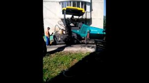 Укладка асфальта во дворе