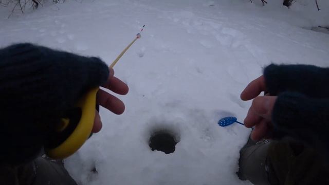 ЗИМНЯЯ РЫБАЛКА НА ОКЕ! ГЛУХАЯ РЫБАЛКА В ГЛУХОЗИМЬЕ! Ловля ерша на безмотылку зимой