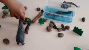 Варан украл слонёнка! Куда же делся слоненок?schleich collecta