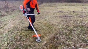 Stihl Fsa 130 with Stihl CF3 pro 2,4 mm trimmer line.( motocoasa electrica cu fir de 2,4 mm.)