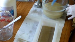 Making and Cutting "White Tea & Ginger" Cold Process Soap