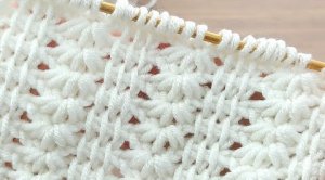 Очень легкий Тунисский узор вязания крючком