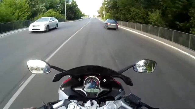 Катка вечером,под музыку *Honda cb1* *Racer skyway 250* *Alpha* смотреть онлайн