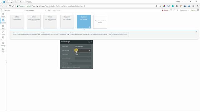 Triggering Custom Events in Bubble.io When Data Changes: Messaging смотреть онлайн