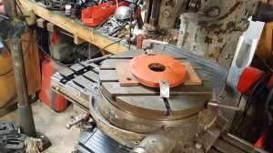 Starting the next phase of building the jd400 pulley with the big rotary table