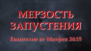 МЕРЗОСТЬ ЗАПУСТЕНИЯ