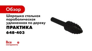 Насадка рашпильная по дереву Практика   Шарошка конусная Практика 4