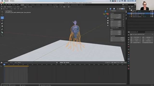 Blender 2.8 - Applying Physics Simulations, Baking Animations, & Vertex Groups for glTF exports смотреть онлайн