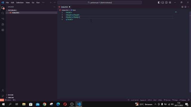 BELAJAR HTML UNTUK PEMULA  |  #4 Membuat File HTML