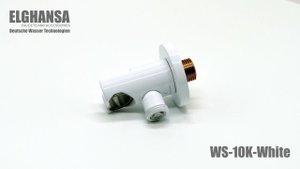 Встраиваемый выход на душевой шланг (подключение шланга) ELGHANSA арт.WS-10K-White белый