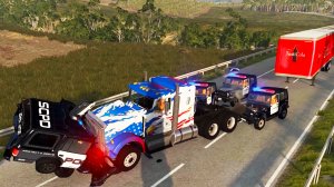 Beamng drive - полицейская погоня 7 | HITGAMEZ