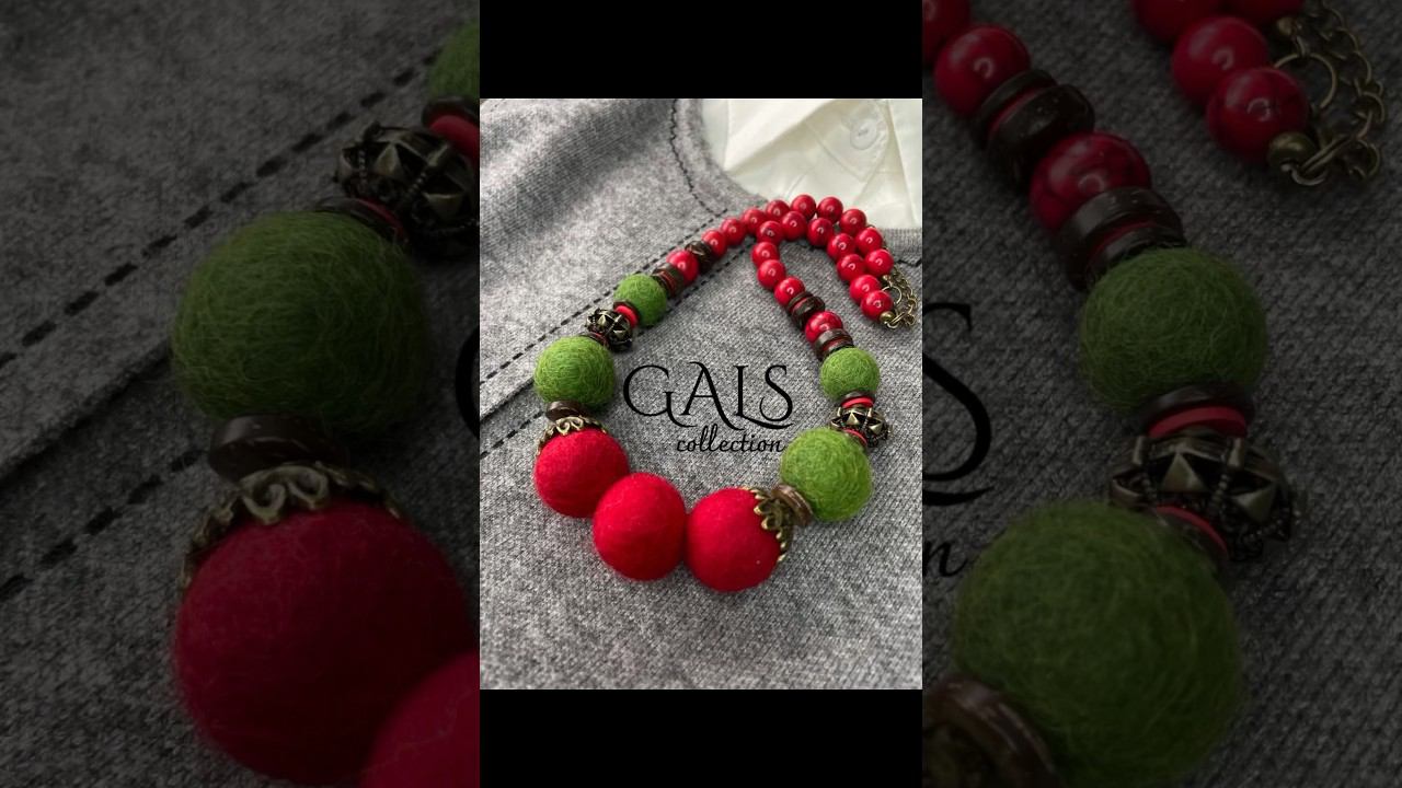 ТРЕНД СЕЗОНА!!! Украшения из эко материалов! #felting #войлочныебусы смотреть онлайн