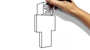 Как нарисовать Стива из minecraft | Wie Steve von Minecraft ziehen | Comment dessiner minecraft