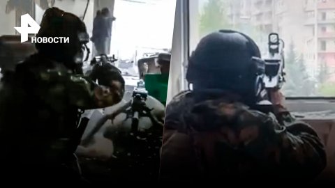 «Кадыровцы» штурмуют многоэтажку в Донбассе, украинские националисты отступают / РЕН Новости