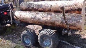 KTZ Прицеп для квадроцикла. Комплектация с кониками.