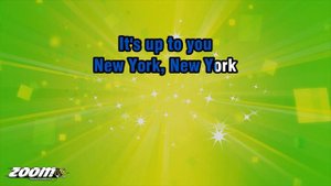 Frank Sinatra - New York, New York - Karaoke Version from Zoom Karaoke