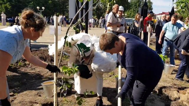 Посадка аллеи героев на красной кузнице