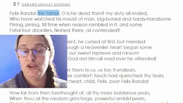 Ms Crumps' Analysis of Felix Randal by Gerard Manley Hopkins смотреть онлайн