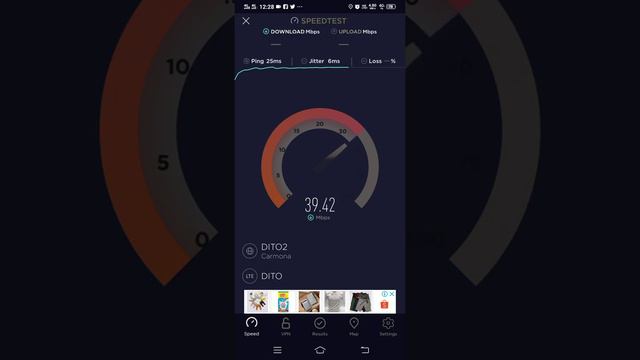 speedtest DITO sim @Villa Obiedo, Cararayan, Naga City