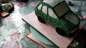 Торт " Машина. Торт для мужчины. Украшение и сборка торта.