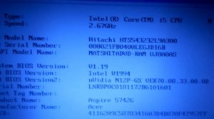 Как сбросить настройки BIOS на ноутбуке Acer Aspire 5742G