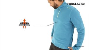 Мужская флисовая толстовка Forclaz 50 (Обзор базовой флиски для горных походов от Quechua)| Декатло