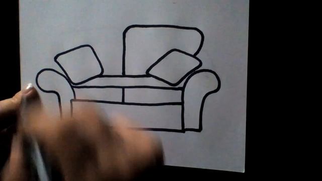 Wie zeichnet man ein Sofa / How to draw a sofa / Cómo dibujar un sofá / Comment dessiner un canapé смотреть онлайн