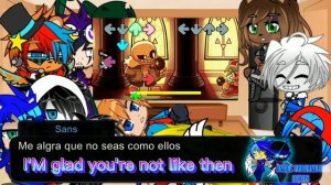 Fandoms (+ Sans) React to Indie Cross // Sans Week //Parte (2/?)/ Pacifico