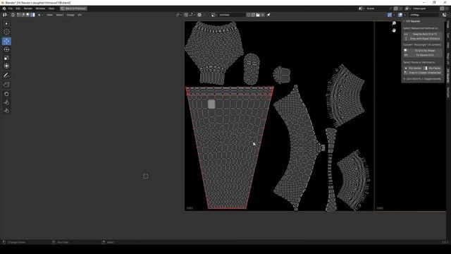 FlyCat - Himawari - Naruto character fan-art modeling - Blender 3.6 - 4.0
