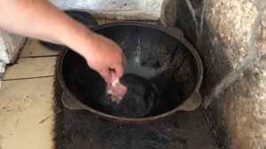 Плов из дикого кабана.