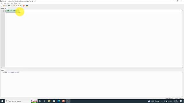 Python Tutorial | Input Function