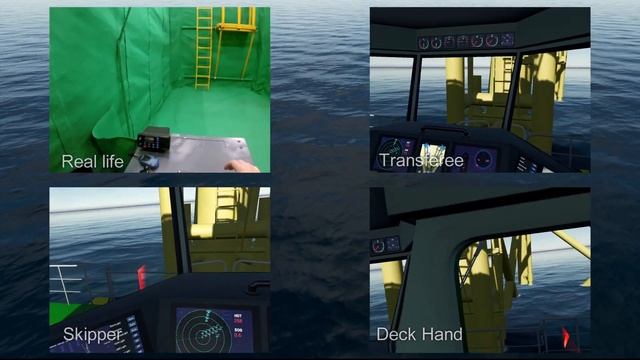 Augmented Reality Crew Transfer Operations in windfarm (Skipper, Transferee & Deck hand views)