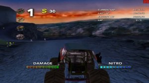 Monster Trux Extreme Offroad Edition PC Gameplay [HD] - Midnight - Raptor Island