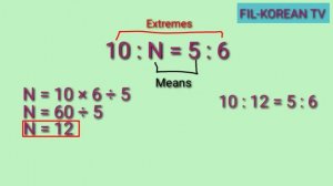 FINDING THE MISSING TERM IN A PROPORTION