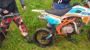 УТОПИЛИ ПИТБАЙК kayo vs motoland тест питбайка грязь горки болото