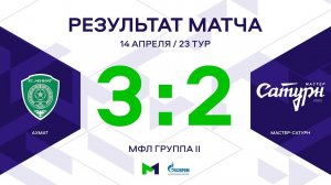 МФЛ. Ахмат - Мастер-Сатурн. 23-й тур. Группа II. Обзор