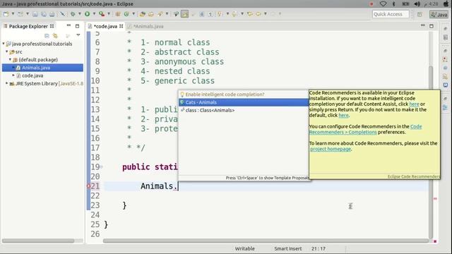 classes in java (nested classes) part 4