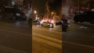 Электромобиль горит !!!